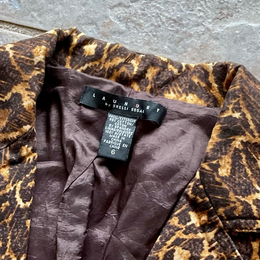 Leopard Print Cropped Jacket - Picture 3 of 3